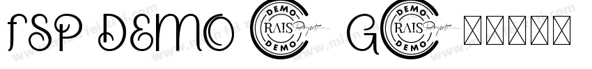 FSP DEMO - G字体转换
